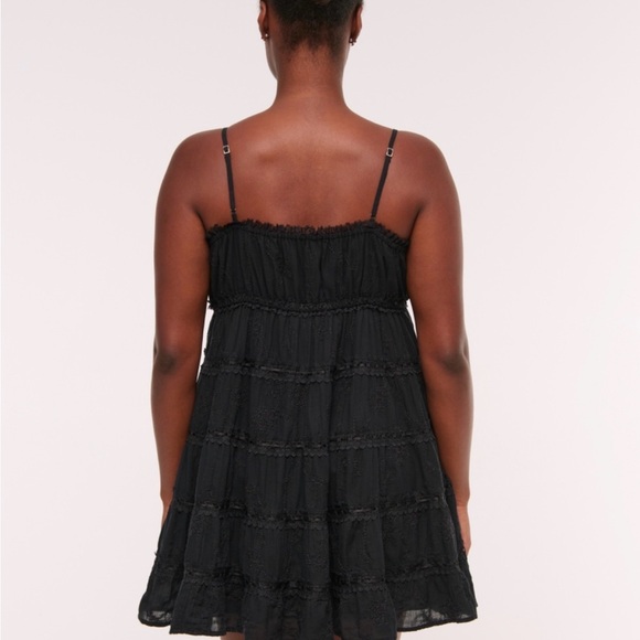 BRAND NEW Abercrombie & Fitch Lace Tie-Front Mini Dress - Picture 6 of 8